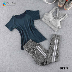 Three Piece Yoga Set Sportswear