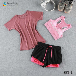 Three Piece Yoga Set Sportswear