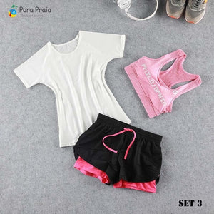 Three Piece Yoga Set Sportswear