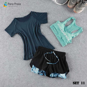 Three Piece Yoga Set Sportswear