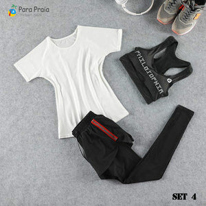 Three Piece Yoga Set Sportswear