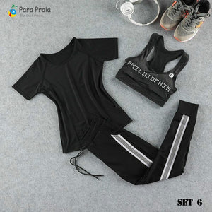 Three Piece Yoga Set Sportswear