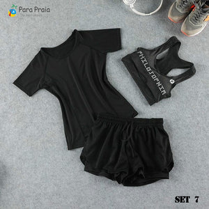 Three Piece Yoga Set Sportswear