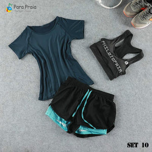 Three Piece Yoga Set Sportswear