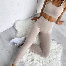 Load image into Gallery viewer, Seamless Gym Clothes Yoga Sets Women