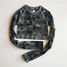 Load image into Gallery viewer, 3PCS Camo Seamless Yoga Set