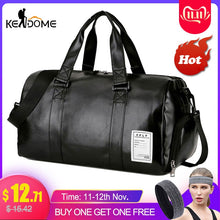 Load image into Gallery viewer, Gym Bag Leather Sports Bags