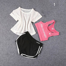 Load image into Gallery viewer, 3 Pcs Set Women&#39;s Yoga Suit