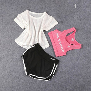 3 Pcs Set Women's Yoga Suit