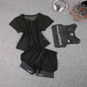 3 Pcs Set Women's Yoga Suit