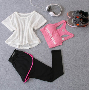 3 Pcs Set Women's Yoga Suit